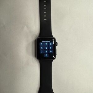 Black Smartwatch with Sleek Design and Digital Display